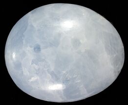 2 to 2 1/2" Polished Blue Calcite Palm Stones
