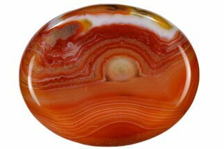 Polished Banded Carnelian Agate Worry Stones #115369