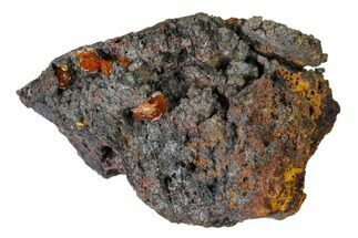 Red-Orange Descloizite Crystals on Matrix - Apex Mine, Mexico #155879