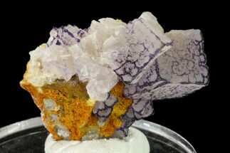 Cubic Fluorite Crystals with Purple Edges - China #160735