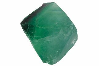 Green and Purple Banded Fluorite Octahedron - China #164594