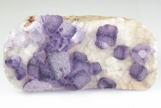 Purple Fluorite Crystals On Quartz - Qinglong Mine, China #186891