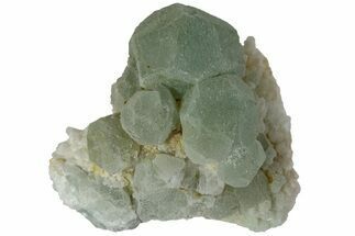 Green Fluorite with Manganese Inclusions on Quartz - Arizona #220896