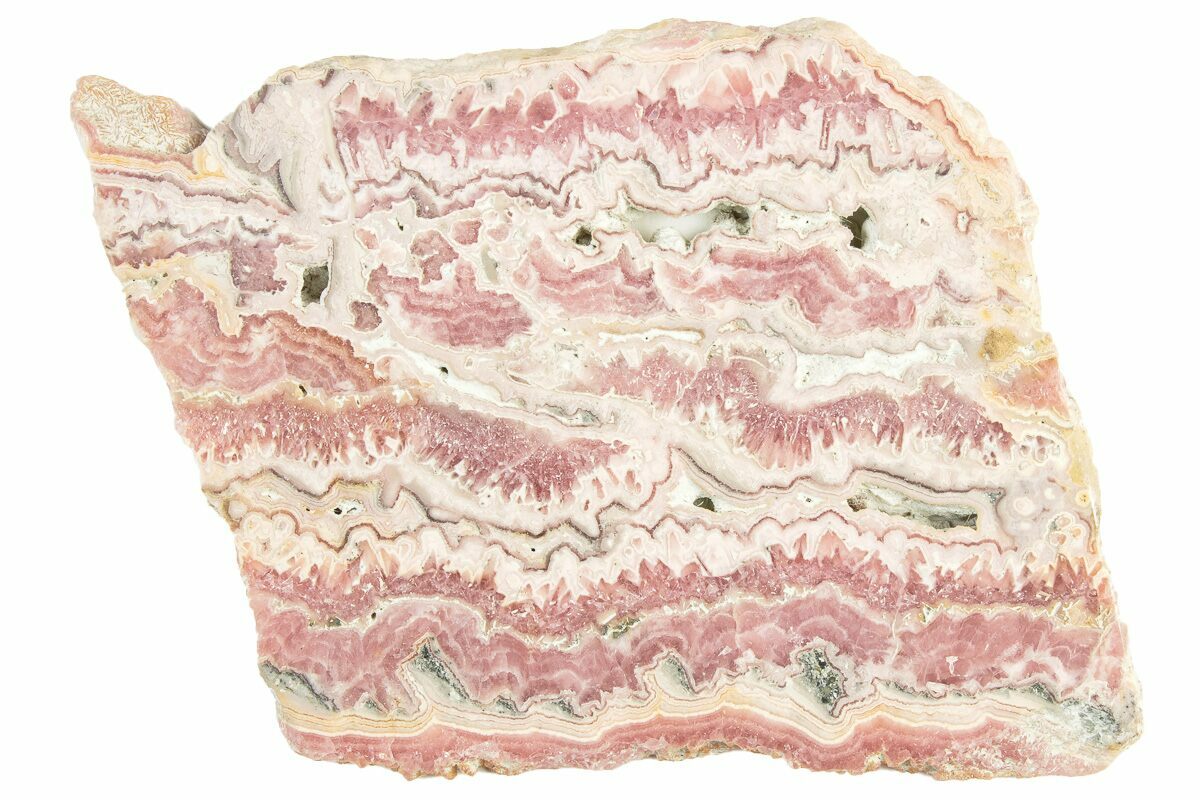 Polished Banded Rhodochrosite Slab Argentina For Sale