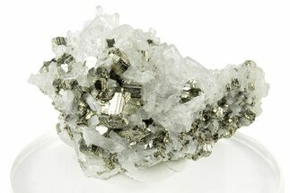 Sparkling Quartz & Pyrite - Peru #250284