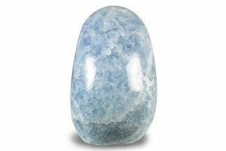 Polished, Free-Standing Blue Calcite - Madagascar #251665