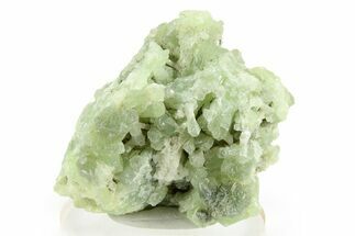 Green Prehnite Crystal Cluster - Morocco #258882