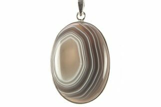 Botswana Agate Pendant (Necklace) - Sterling Silver #262139