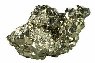 Gleaming Pyrite Crystal Cluster - Peru #271554