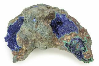 Sparkling Druzy Azurite and Malachite Cluster - Morocco #274520