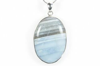Owyhee Blue Opal Pendant - Sterling Silver #278431