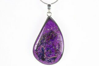 Polished Sugilite Pendant (Necklace) - Sterling Silver #278587