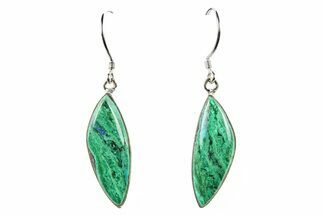 Malachite and Chrysocolla Earrings - Sterling Silver #278855