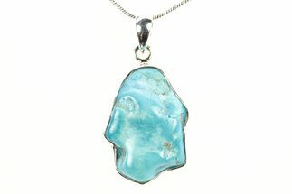 Kingman Turquoise Pendant (Necklace) - Sterling Silver #278571