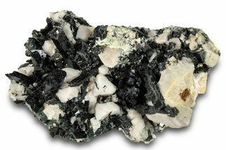Lustrous Aegirine Crystals on Feldspar - Malawi #280749