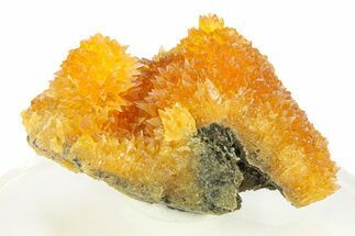 Intense Orange Calcite Crystal Cluster - Poland #282235