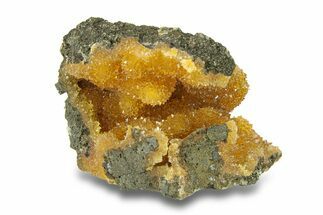 Intense Orange Calcite Crystal Cluster - Poland #282351