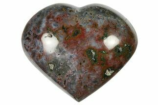 Polished Ocean Jasper Heart - Madagascar #283560