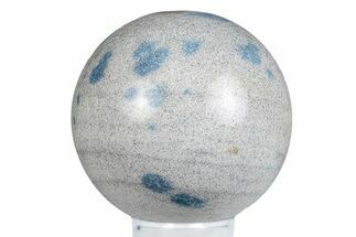Blue Polka Dot Stone (Apatite & Cleavelandite) Sphere #283438