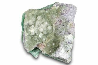 Botryoidal Fluorite on Amethyst - Colorado #285057