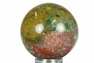 Polished Ocean Jasper Sphere - Madagascar #283704