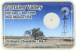 Portales Valley Chondrite Meteorite Slice - New Mexico #286031