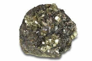 Striated Pyrite on Sphalerite - Peru #287604
