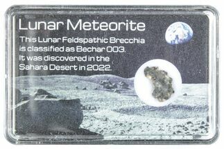 Polished Lunar Meteorite Section ( g) - Bechar #288411