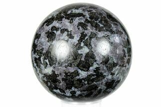 Polished, Indigo Gabbro Sphere - Madagascar #289858