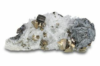 Sphalerite with Pyrite and Quartz - Peru #290191