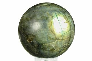 Flashy, Polished Labradorite Sphere - Great Color Play #292104