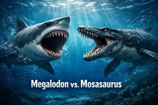 Megalodon vs Mosasaurus: Who would win? For Sale