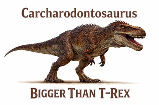 Carcharodontosaurus: A Theropod Dinosaur Bigger Than T-Rex For Sale