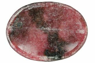 Polished Rhodonite Worry Stone - 1.5" Size