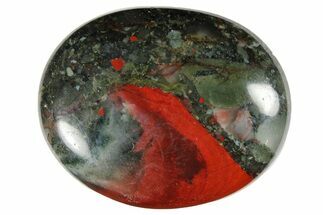 1.7" Polished Bloodstone (Heliotrope) Pocket Stones