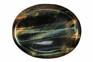 1.9" Polished Blue Tiger's Eye Worry Stone