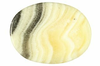 1.5" Polished Zebra Calcite Worry Stones