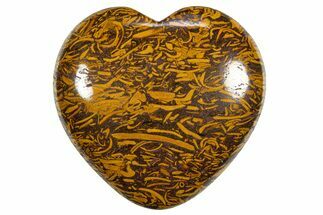 1.7" Polished Miriam Jasper (Calligraphy Stone) Hearts