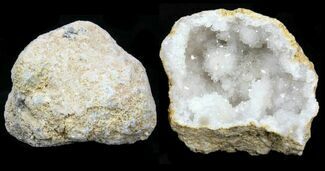 3-4" Unopened Quartz Geode - Morocco 