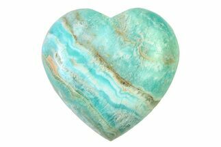 1.6" Polished Blue Aragonite Hearts