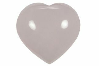 1.6" Polished Manganoan Calcite Hearts - Fluorescent!