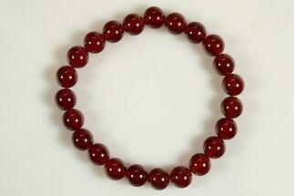 Carnelian Agate Stone Bracelet - Elastic Band