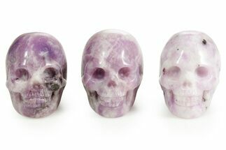 1.5" Polished Lepidolite Skulls