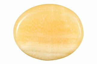 1.7" Polished Orange (Mango) Calcite Worry Stones