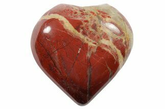 1.5" Polished Red Jasper Heart