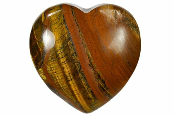 Heart Resin Button in Tiger Eye Black - 11 mm (0.43)