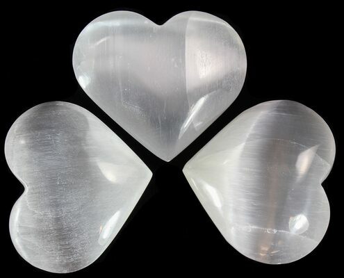 Selenite Hearts