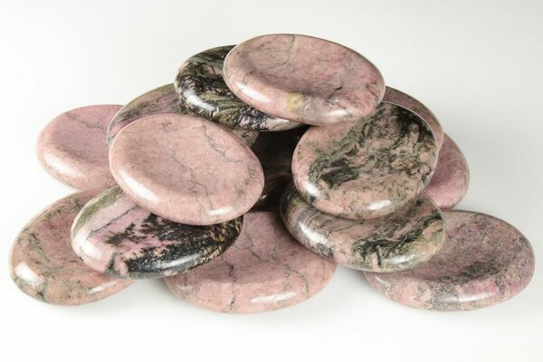 Rhodonite Worry Stones
