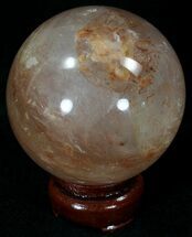 Polished Hematoid (Harlequin) Quartz Sphere #32117