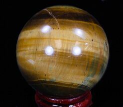 Gorgeous Polished Tiger's Eye Sphere #33645